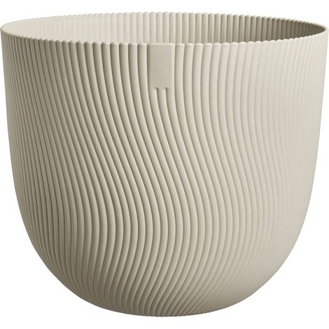 Pot de fleurs - ELHO - Sereh Rond 47 - Beige - Ø 47 x H 40 cm - 100 % recyclé (1/5)