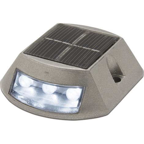 Plafón de superficie suelo solar INTI 2 Beam Steady LED SMD 0,34 W CRI80 IP68 Gris (1/2)