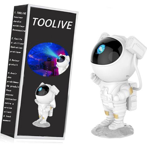 Astronaute Galaxy Star Projector Starry Night Light, Projecteur D'astronaute avec Nébuleuse, Minuterie et Télécommande, Projecteur de Chambre et de Plafond, Cadeaux pour Enfants et Adultes [Classe éne (1/5)