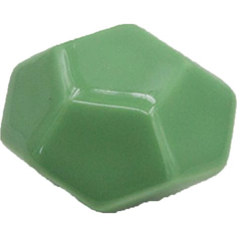 Poignée de tiroir en céramique verte forme diamant pour meuble, porte armoire et placard (1 pièce) (1/3)