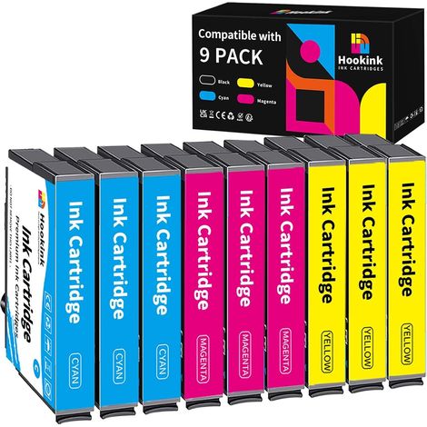 Cartouche d'encre Multipack Compatible avec Epson 603XL XP-2105 pour Expression Home XP-2100 XP-2105 XP-3100 XP-3105 XP-3150 XP-4100 XP-4105 Workforce WF-2810 WF-2830 WF-2835 WF-2850 (1/5)
