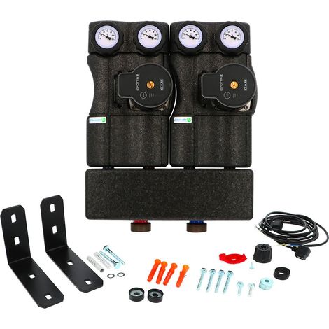 Groupe hydraulique MODULFIT PREMIUM COMPACT XS direct et mélangé avec circulateur et séparateur (moteur en option) - Thermador