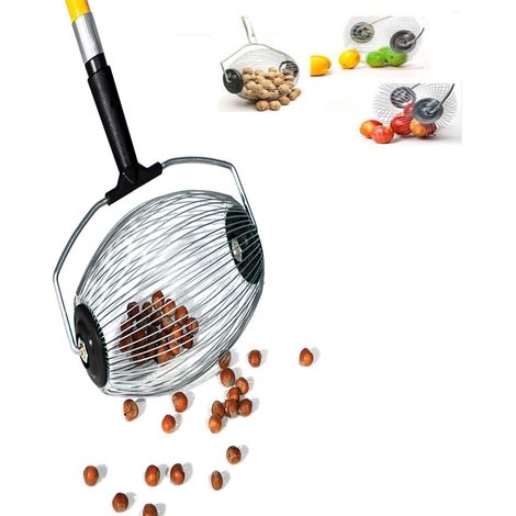 Cestello rullo raccogli olive da terra raccolta nocciole mandorle noci castagne (1/5)