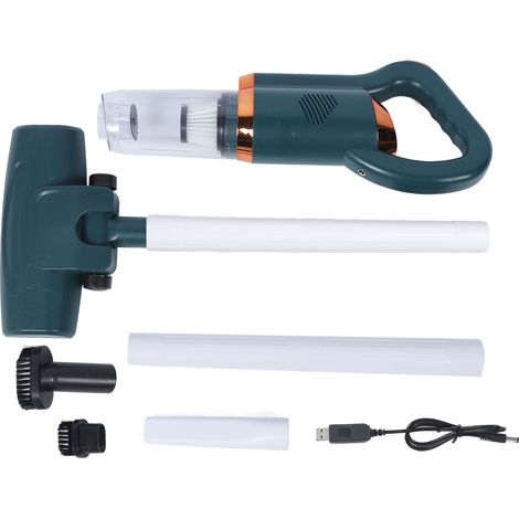 Aspirateur balai sans fil 8500 Pa puissance d'aspiration aspirateur à main avec bac à poussière 600 ml pour maison sol 120 W vert (1/5)