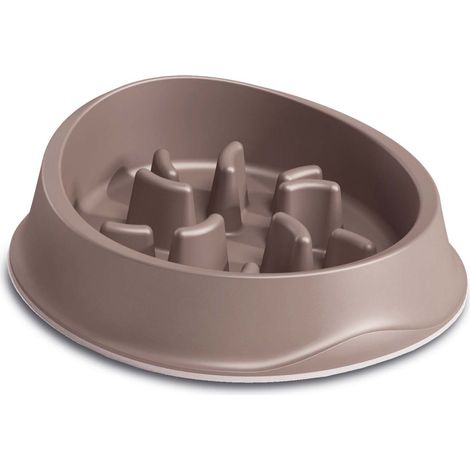 Ciotola slow food per cani e gatti tortora Stefanplast Chic cl 50