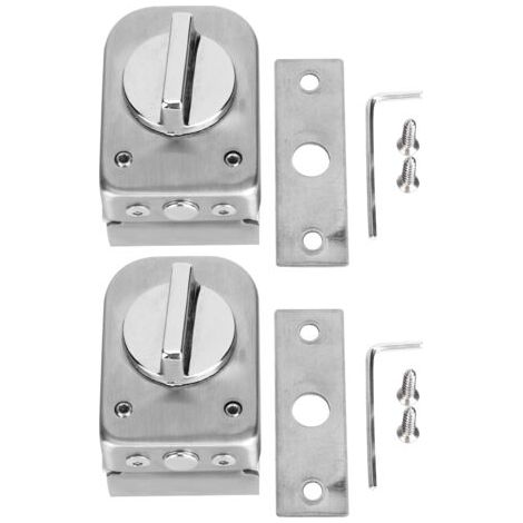 2. Les verrous de porte d'armoire en acier inoxydable conviennent aux portes vitrées de salle de bain et de magasin. (1/5)