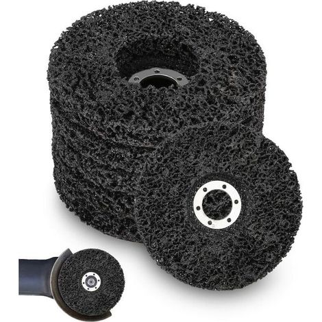 Disques abrasifs pour meuleuse - LARGEIGHT - 125 x 22 mm - Lot de 10 - Enlève rouille et peinture - Durable (1/4)
