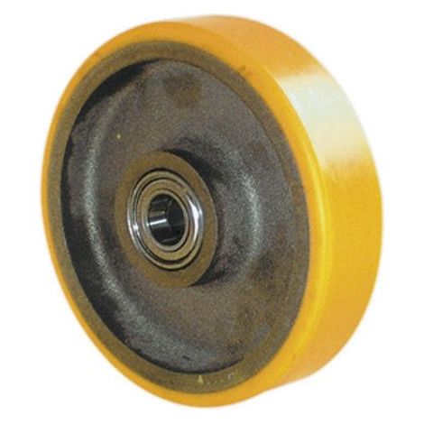 Roue de chariot Pleine Guitel Hervieu Ø 125mm, l. 50mm, Ø alésage 20mm, Roulement à bille, 500kg max ( Prix pour 1 )