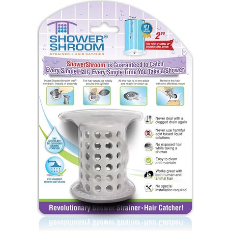 Tubshroom Le Révolutionnaire 5, 1 cm Montant de Douche décrochage d'écran Cheveux Catcher/Passoire (1/5)