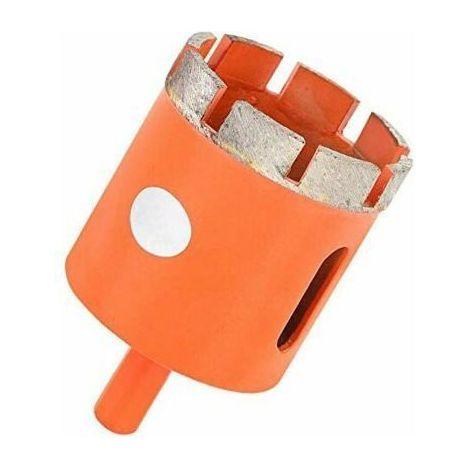 Scie-cloche diamant pour porcelaine, granit, marbre, grès cérame, carrelage, ardoise (diamètre 60 mm) (1/5)