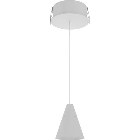 Suspension Beneito & Faure Zoe Space 8, spot LED 38° avec interrupteur, CCT 2700K/3200K/4000K, finition blanc mat élégante - Beneito & Faure