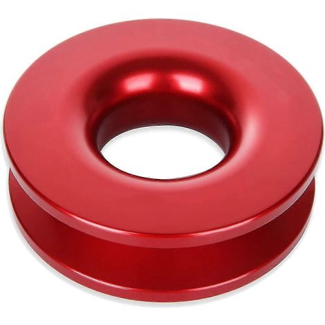 Anneau de remorquage souple, anneau de renvoi pour VTT, quad, SUV et camion, 41 000 lb, rouge (1/5)