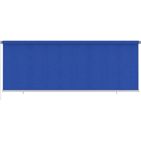 Außenrollo 405 (B) x 140 (H) cm Blau HDPE vidaXL