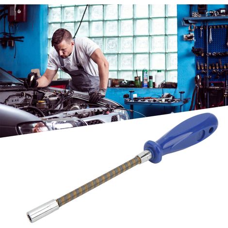 Tournevis Hexagonal Flexible 7mm à 90 Degrés pour Serrage de Raccord de Tuyau et Réparation Auto