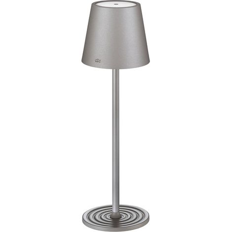 Cilio - Lampe de table Led Sole grise