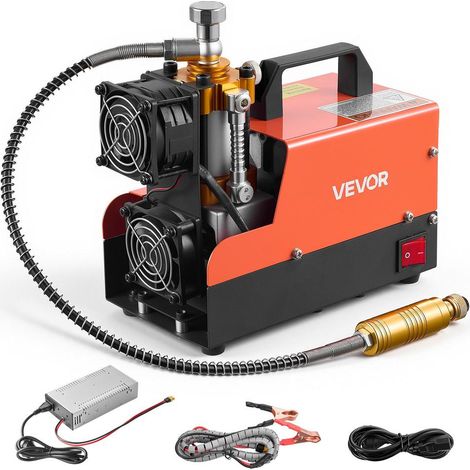 Gonflage Rapide 30 MPa Compresseur PCP Portable 250W 12V 230V à Arrêt Manuel pour Carabine à Air et Paintball (1/5)