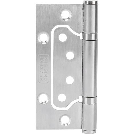 Bisagra silenciosa de acero inoxidable, bisagra plana para puertas y ventanas, accesorios de herrajes para muebles. (1/4)