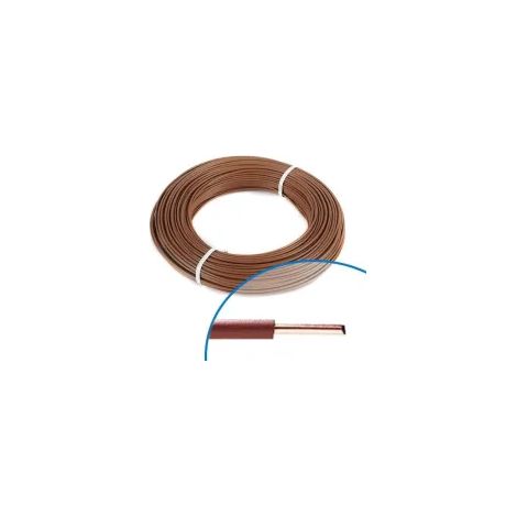 Fil électrique souple ho7vU 1,5mm2 marron - Couronne de 100m