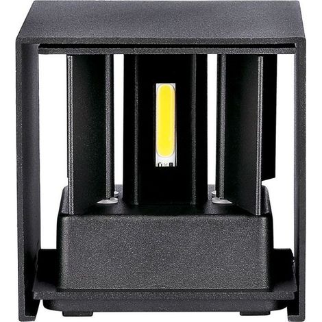 V-TAC VT-759-12 Applique LED carrée 11W corps noir faisceau orientable blanc chaud 3000K - sku 218529 (1/5)