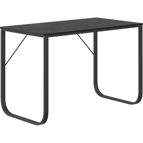 Bureau,Table de travail,Table d'étude d'ordinateur Noir 110x60x73 cm Aggloméré CFW30894 (1/5)