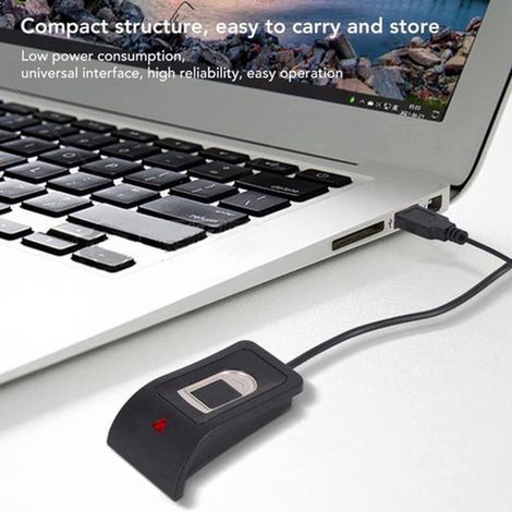 Biometrischer USB-Fingerabdruckleser für PC und Mac – Mini-Sicherheitsschlüssel – Desktop-Fingerabdruckscanner mit USB-Anschluss (1/3)