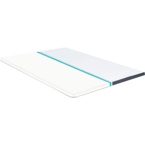 vidaXL Sobrecolchón para cama box spring 200x140x5 cm suavidad media (1/2)