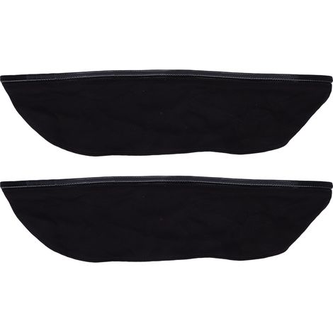 Bavoir de casque de soudage en cuir PU, 2 pièces, couverture de cou à capuche fendue en coton ignifuge avec joint d'ajustement à pression (1/5)