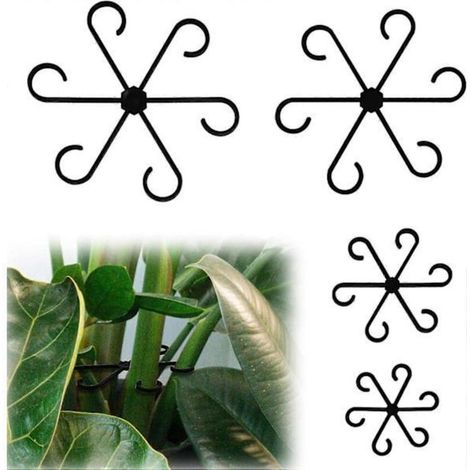 Potted climbing plant support, reusable plastic support for climbing plants, flower stem collector, growing accessories (1/5)