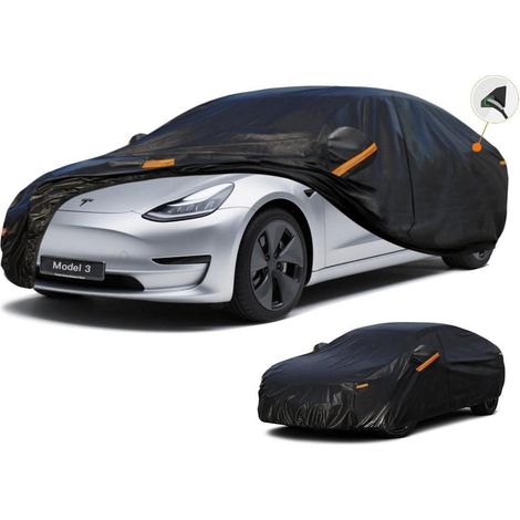 Autoplane Wasserdicht Atmungsaktiv für Tesla Model 3 (2017-2025) Schwarz (1/5)
