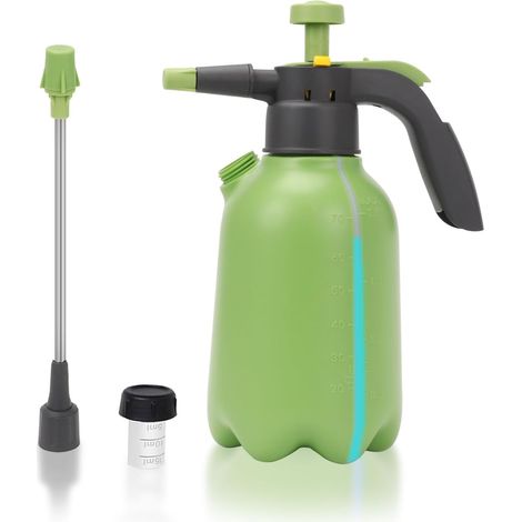 2L Compact Pressure Sprayer Spray Bottle with Extension Rod for Garden Indoor Pot Watering (1/5)