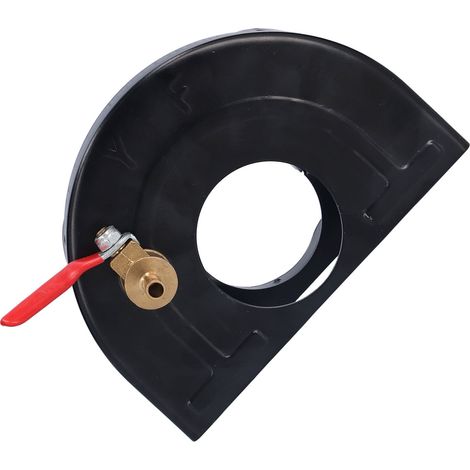 Housse anti-poussière pour meuleuse d'angle, réglable avec sortie d'eau et valve 1/4 pouce pour ponçage de surface (1/5)