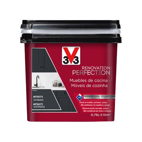 PINTURA RENOVACION COCINAS RENO PERFECTION 750 ML ANTRACITA - 119618