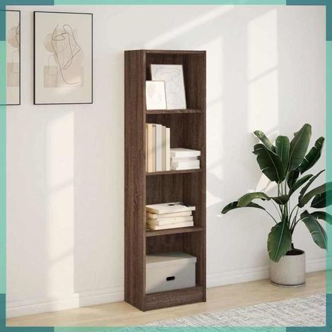 857789 Bibliothèque chêne marron 40x24x143 cm bois d'ingénierie (1/5)
