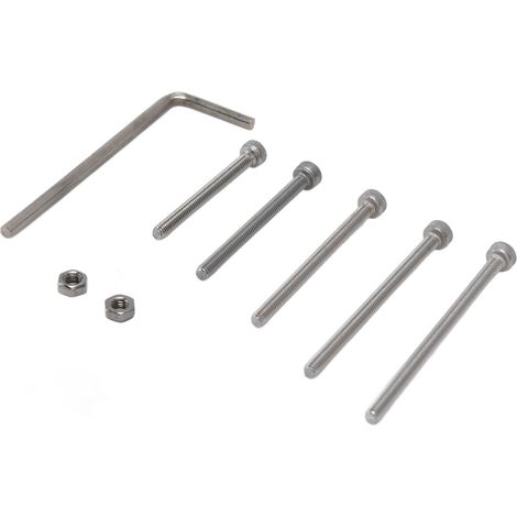 Kit de 200 pièces boulons et écrous en acier inoxydable A2, vis à tête hexagonale creuse pour usage industriel et bricolage (1/5)