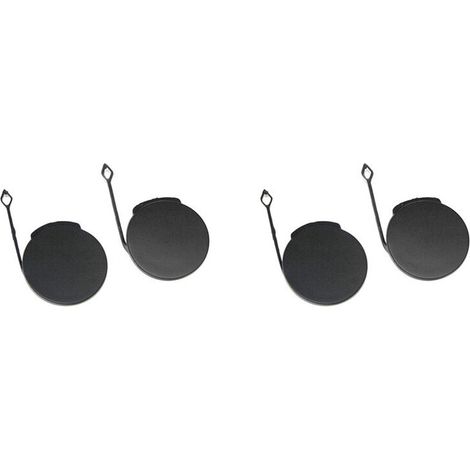 Due coppie di ganci di traino (8Z0898406 3FZ) per paraurti anteriore di auto, unisex, adatti ai modelli Audi A2 2000, 2001, 2002, 2003 e 2004.