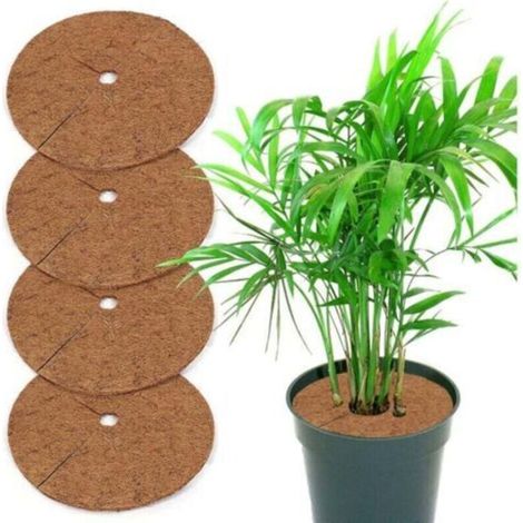 Protection anti-mauvaises herbes en fibre de coco pour plantes en pot , 5 pièces, 20 cm