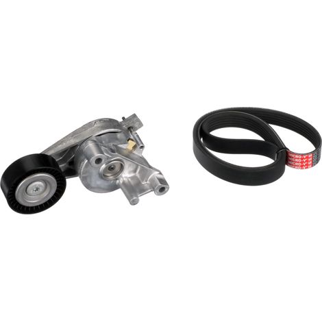 Jeu de courroies trapézoïdales à nervures Gates K026PK1053 AUDI