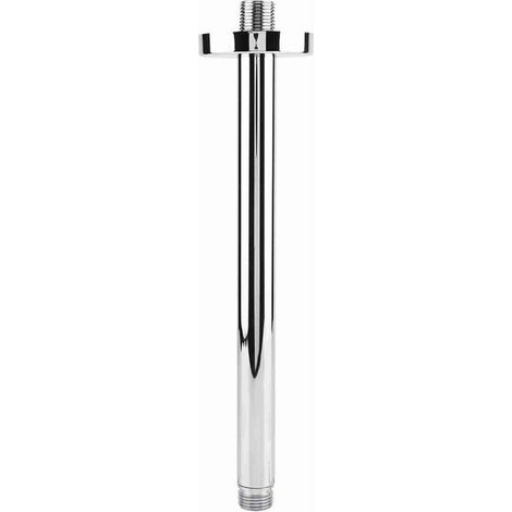 Brazo de ducha redondo de acero inoxidable para montaje en pared de cabezal de ducha de techo de baño (30 cm) -Crezuo