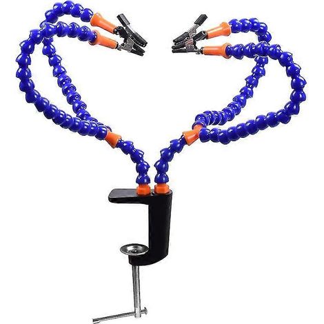 Outil de soudage à main, étau de table, support de serrage - Bras souple et flexible avec pinces réglables (1 pièce - Noir) (1/3)