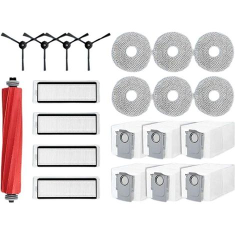 Pour Qrevo Robot Aspirateur Pièces de Rechange Brosse Latérale Principale Filtre Hepa Chiffon de Vadrouille Tampon Sac à Poussière (1/5)