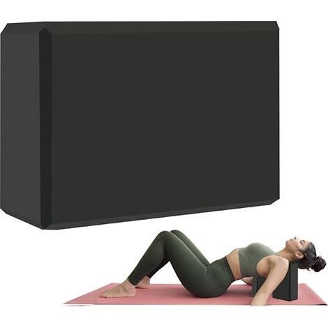 Bloc De Yoga - Mousse Eva Sans Latex - Surface Antidérapante Et Bords Arrondis - Pour Yoga Pilates Méditation - 1 Pièce (1/3)