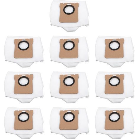 Sac à poussière pour Robot de balayage, 10 pièces, aspirateur en tissu Non tissé pour X10 + X20 + L10s Ultra L20 SL10 S10S (1/5)