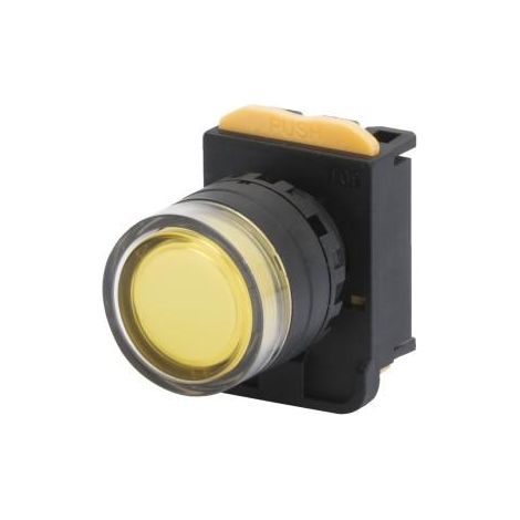 POUSSOIR AFFLEURANT LUMINEUX JAUNE GEWISS GW74345