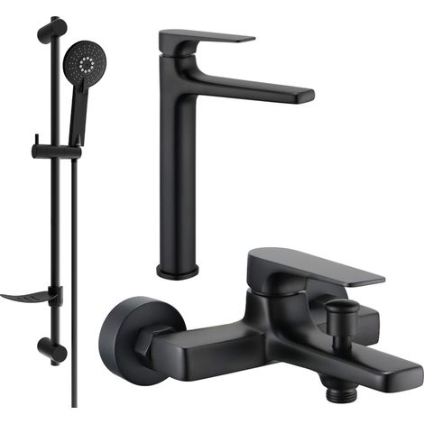 Mexen Lynx DF40 set bagno, nero - 745913DF40-70 (1/4)