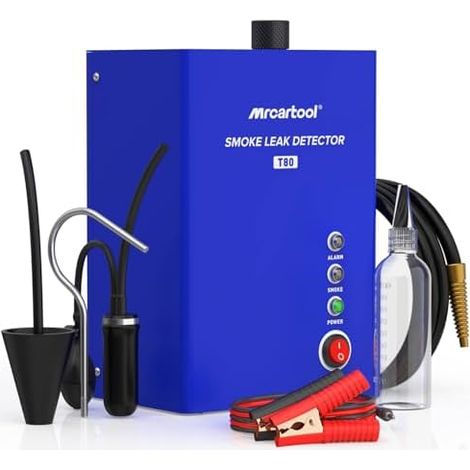 MR CARTOOL T80 EVAP Machine à Fumée Automotive avec Pompe Air, Automobile Détecteur de Fuite Carburant, DC 12V Testeur Tuyau sous Vide Test pour Véhicules - (1/5)