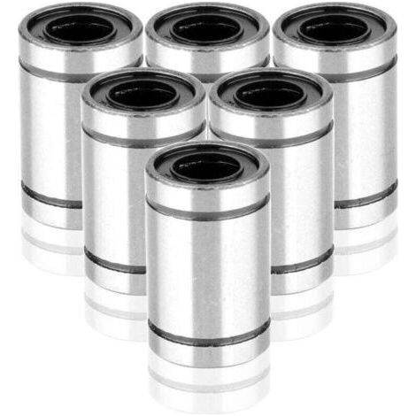 Roulement linéaire x LM8UU pour imprimante 3D DIY CNC Motion Φ8 mm x Φ15 mm x 24 mm (6 pièces) (1/4)