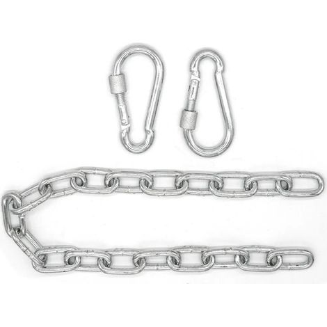 Chaise suspendue 230 kg, chaîne 50 cm, suspension, 2 mousquetons pour hamac suspendu (1/5)