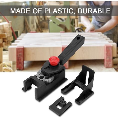 Guide perçage bois 3-12mm – positionneur – outil menuiserie – trou chevillé (1/4)