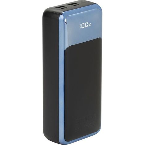Batería portátil VA1080 (30000 mAh), color negro, QC/PD, 65 W, con pantalla LCD, para portátiles