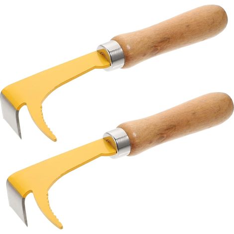 2 grattoirs ruche inox, outils apiculture cire/propolis, accessoire durable apiculteur